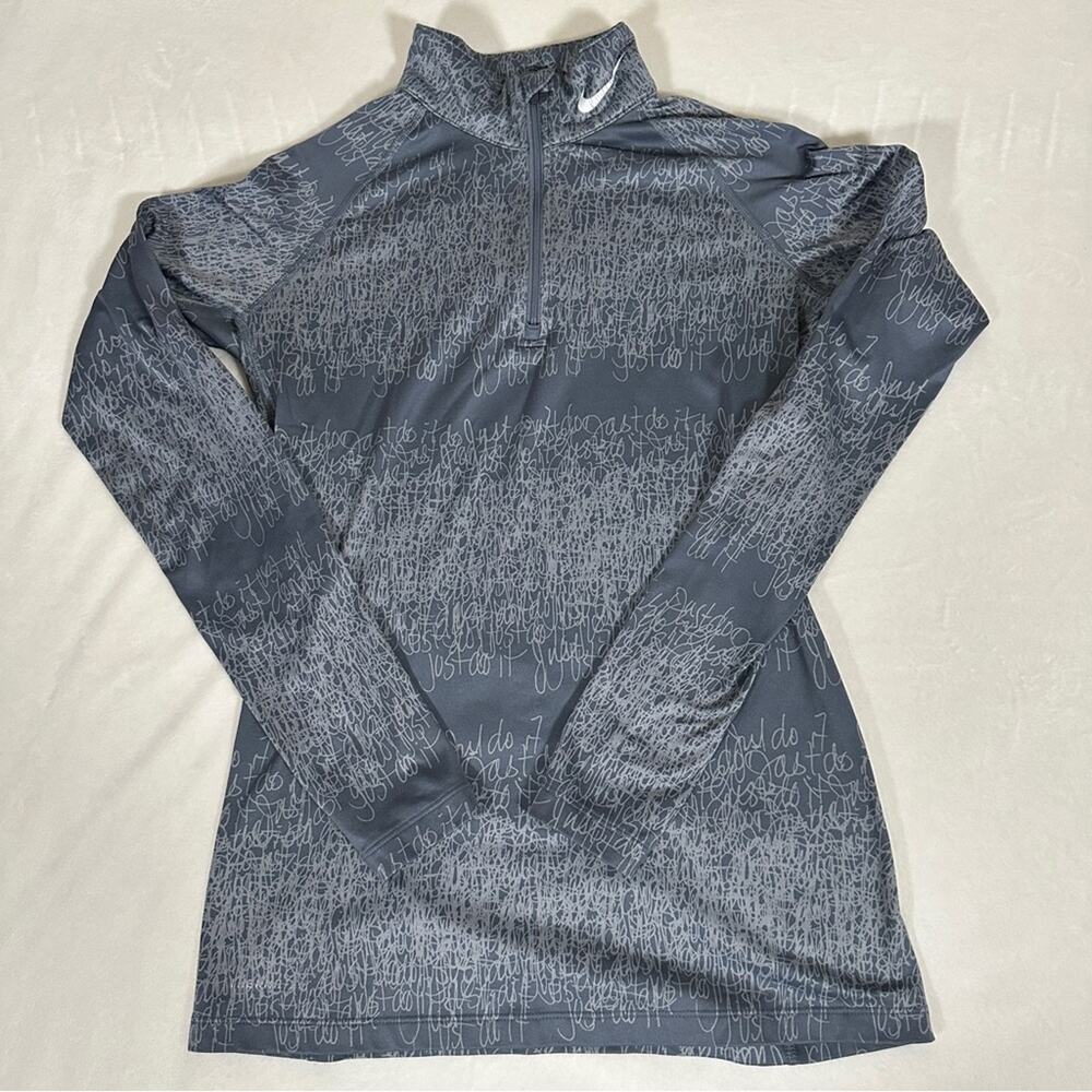 Nike Therma-Fit “Just Do It” 1/4 Zip Pullover Top Women’s M